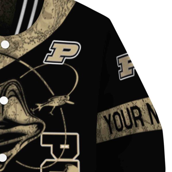 customized purdue boilermakers fishing rod black jacket premium grade