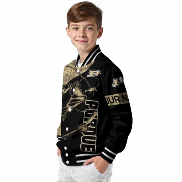 customized purdue boilermakers fishing rod black jacket trendy