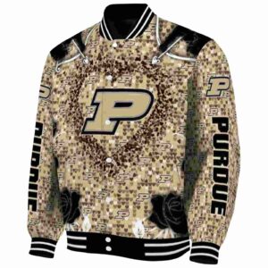 customized purdue boilermakers heart explosion gold jacket best selling