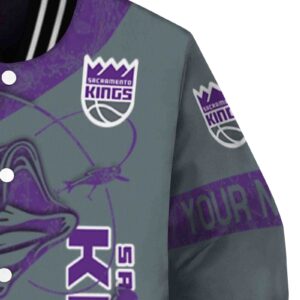 customized sacramento kings fishing rod grey jacket premium grade
