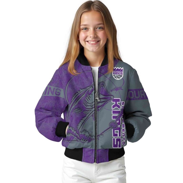 customized sacramento kings fishing rod grey jacket top rated