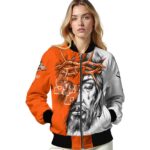 customized sam houston bearkats jesus tears orange white jacket best selling