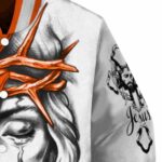 customized sam houston bearkats jesus tears orange white jacket best selling