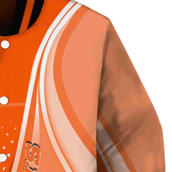 customized sam houston bearkats wave patterns orange jacket premium grade