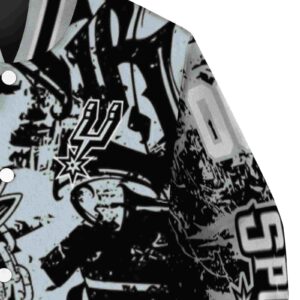 customized san antonio spurs fishing art silver jacket premium grade
