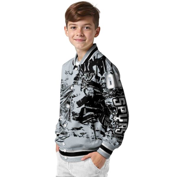 customized san antonio spurs fishing art silver jacket trendy