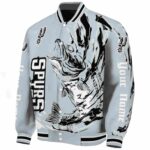 customized san antonio spurs fishing passion silver white jacket best selling