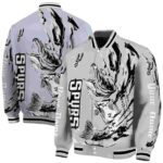 customized san antonio spurs fishing passion silver white jacket best selling
