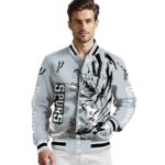 customized san antonio spurs fishing passion silver white jacket best selling
