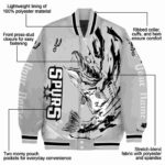 customized san antonio spurs fishing passion silver white jacket best selling