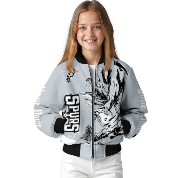 customized san antonio spurs fishing passion silver white jacket top rated