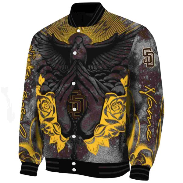 customized san diego padres praying hands brown jacket best selling