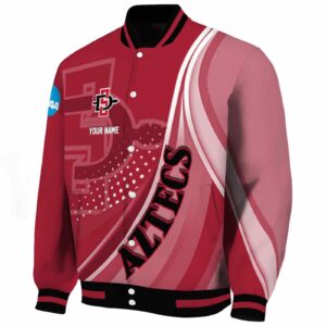 customized san diego state aztecs wave patterns red jacket best selling