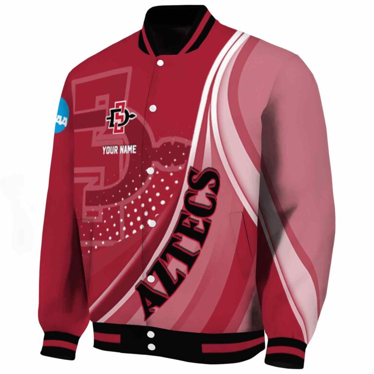 customized san diego state aztecs wave patterns red jacket best selling