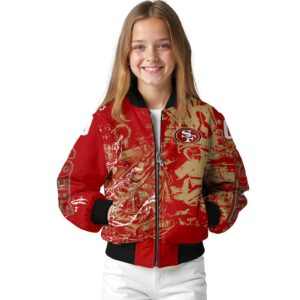 customized san francisco 49ers fishing art red jacket top rated