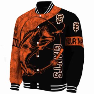 customized san francisco giants fishing rod black jacket best selling