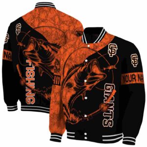 customized san francisco giants fishing rod black jacket fashion forward