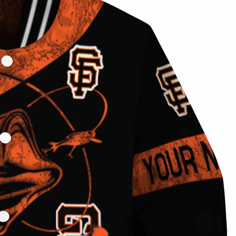 customized san francisco giants fishing rod black jacket premium grade