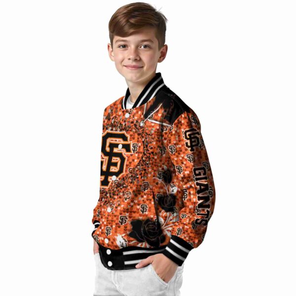 customized san francisco giants heart explosion orange jacket trendy