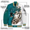 customized san jose sharks jesus tears teal white jacket new arrival