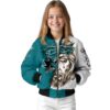 customized san jose sharks jesus tears teal white jacket top rated