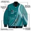 customized san jose sharks wave patterns teal jacket new arrival