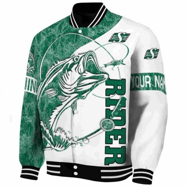 customized saskatchewan roughriders fishing rod white jacket best selling