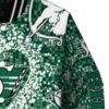 customized saskatchewan roughriders heart explosion green jacket premium grade