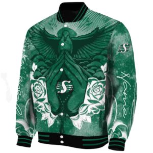 customized saskatchewan roughriders praying hands green jacket best selling