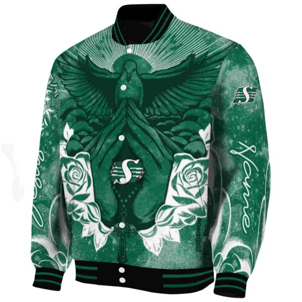 customized saskatchewan roughriders praying hands green jacket best selling