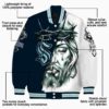 customized seattle kraken jesus tears blue white jacket new arrival