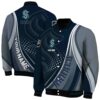 customized seattle kraken wave patterns blue jacket fashion forward