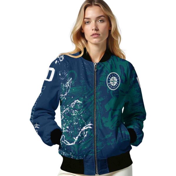 customized seattle mariners fishing art navy blue jacket latest model