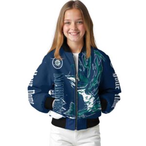 customized seattle mariners fishing passion navy blue white jacket top rated