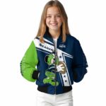 customized seattle seahawks mickey football blue white jacket best selling
