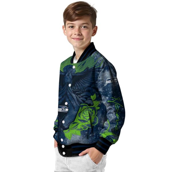 customized seattle seahawks praying hands blue jacket trendy