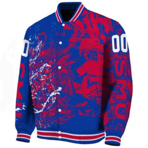 customized smu mustangs fishing art blue jacket best selling