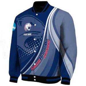 customized south alabama jaguars wave patterns blue jacket best selling