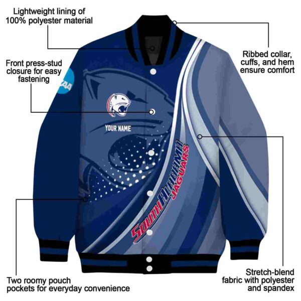 customized south alabama jaguars wave patterns blue jacket new arrival