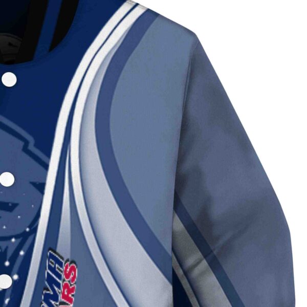customized south alabama jaguars wave patterns blue jacket premium grade