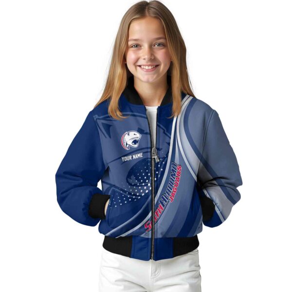 customized south alabama jaguars wave patterns blue jacket top rated