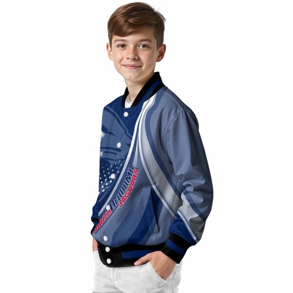 customized south alabama jaguars wave patterns blue jacket trendy