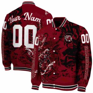 customized south carolina gamecocks fishing art garnet jacket fashion forward