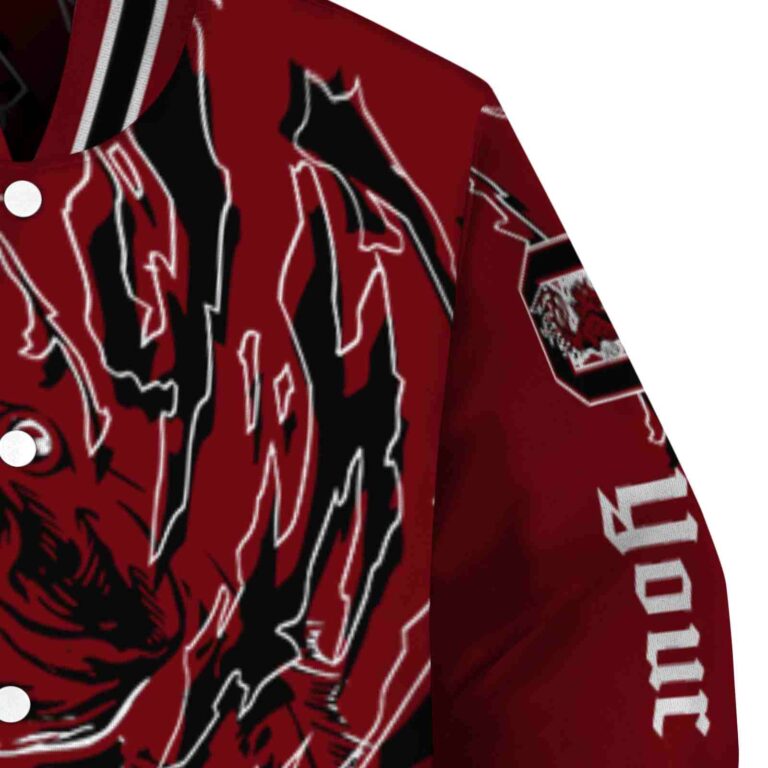 customized south carolina gamecocks fishing passion garnet white jacket premium grade
