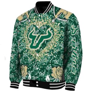 customized south florida bulls heart explosion green jacket best selling
