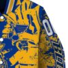 customized st louis blues fishing art blue jacket premium grade