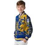 customized st louis blues fishing art blue jacket best selling