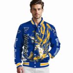 customized st louis blues fishing passion blue white jacket best selling