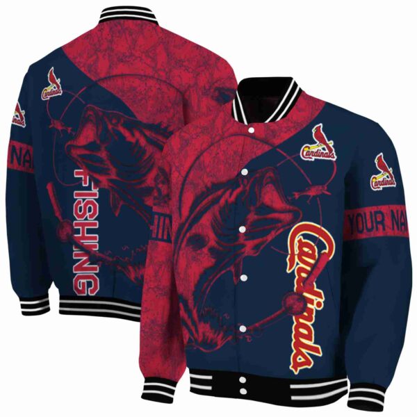 customized st louis cardinals fishing rod navy jacket fashion forward