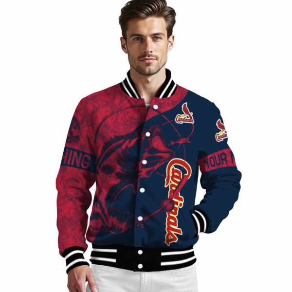 customized st louis cardinals fishing rod navy jacket high quality